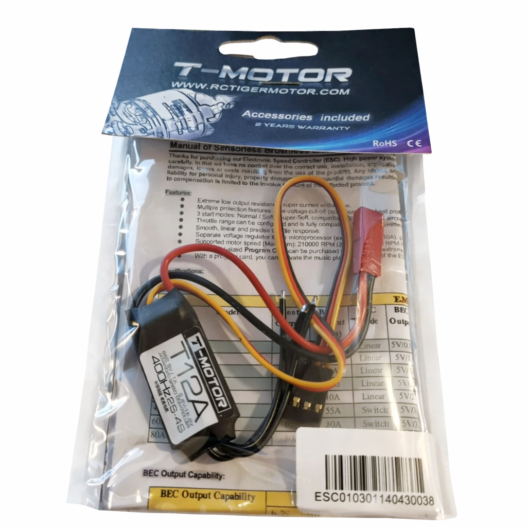 T-Motor T12A ESC Originalverpackung 400Hz 12A