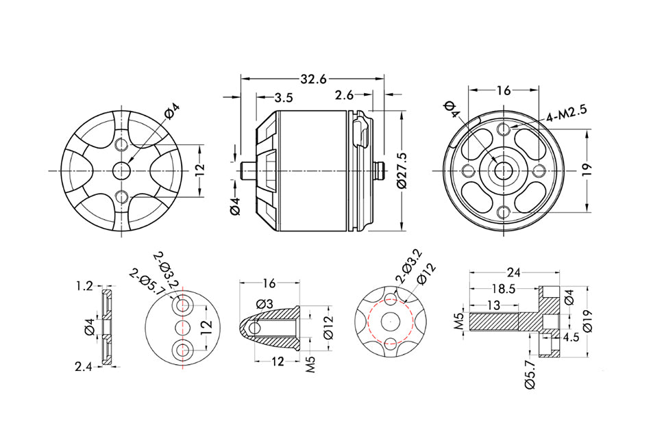 T-Motor MN2212 V2.0 KV780 / KV920 Navigator UAV Motor 4S–6S Profi