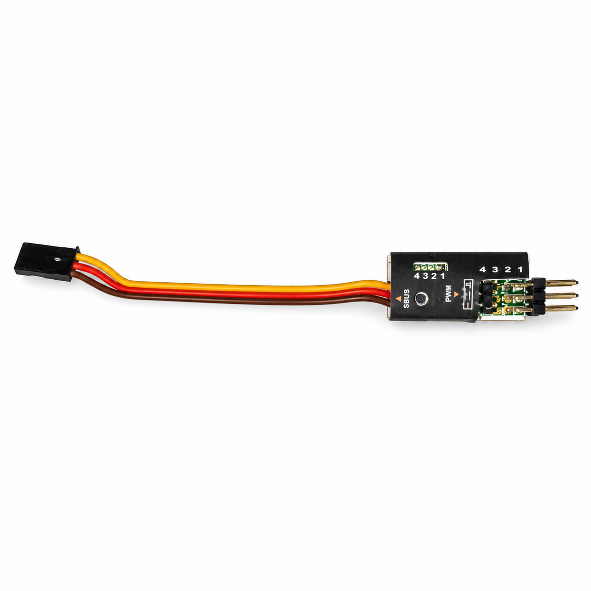 FrSky CPPM/SBUS Decoder mit Kabel und 4 PWM-Kanälen