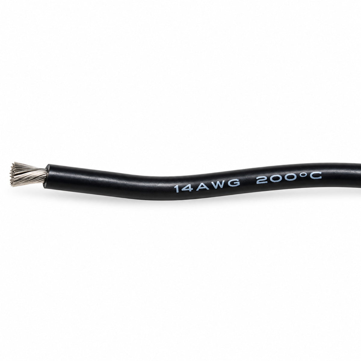 Silikonkabel 14 AWG Schwarz 200°C Detailansicht