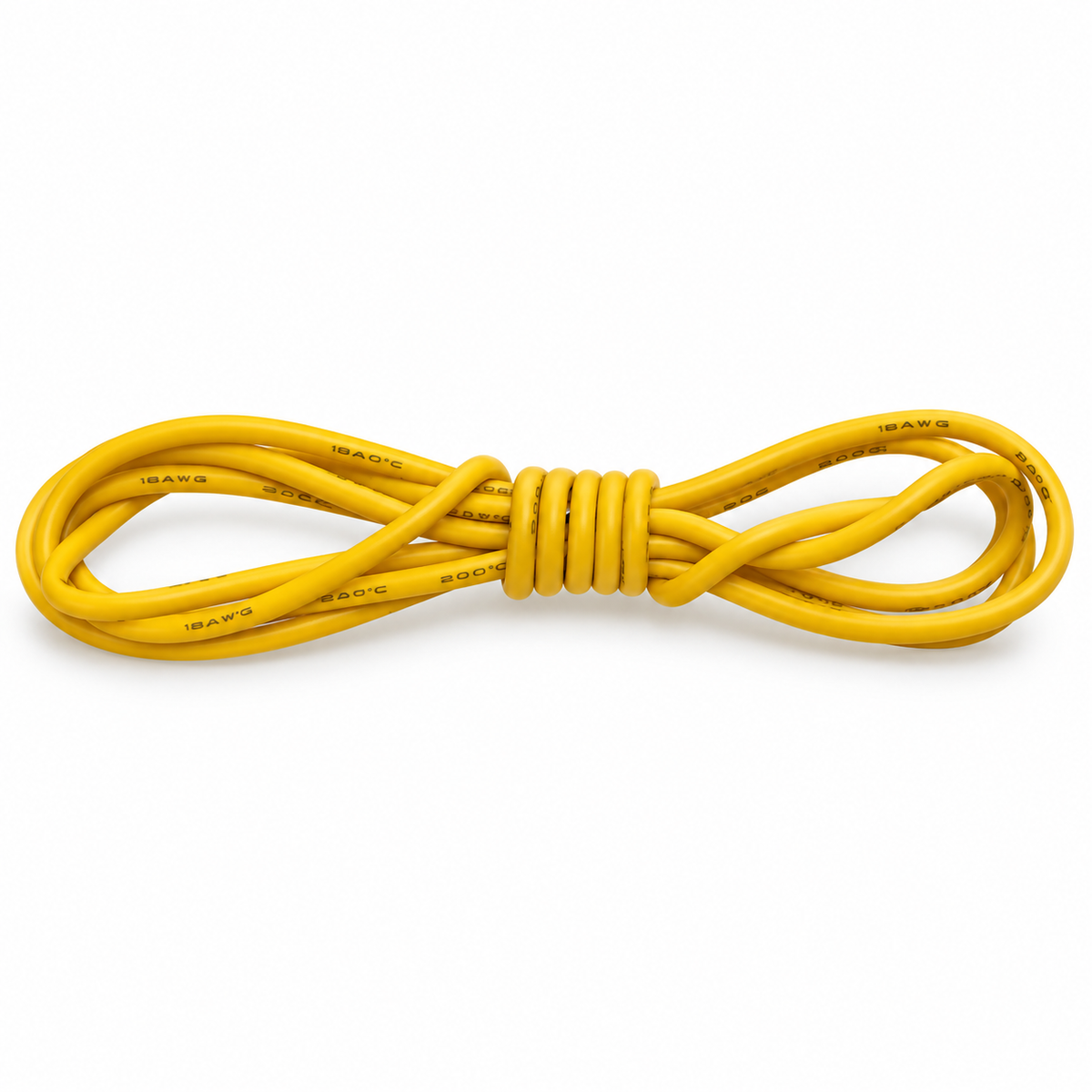 Silikonkabel 18 AWG Gelb 1m Produktfoto