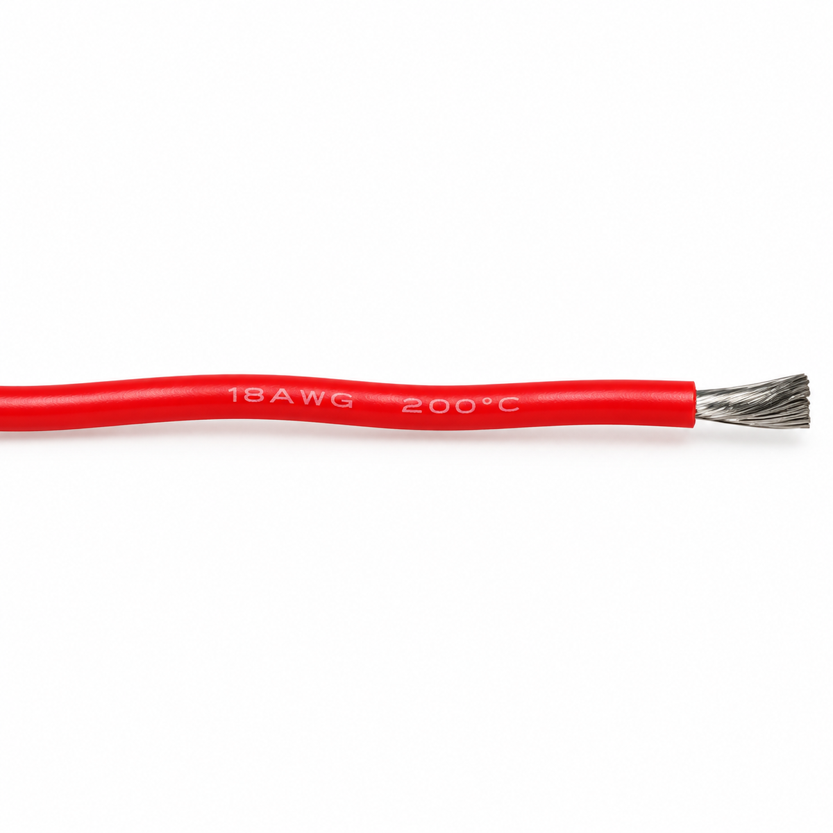 Silikonkabel 18 AWG Rot 200°C Detail