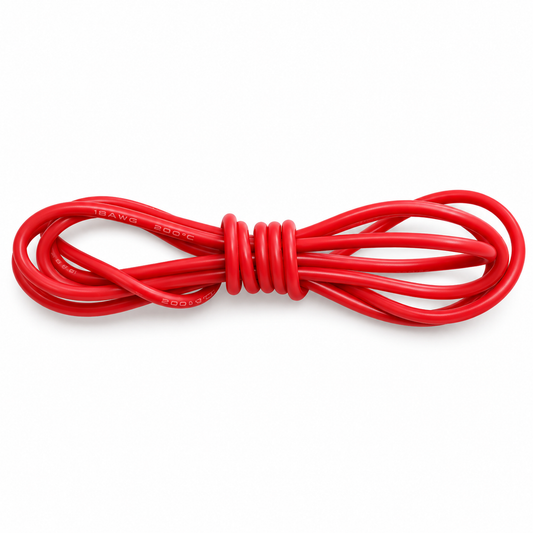 Silikonkabel 18 AWG Rot 1m Produktfoto