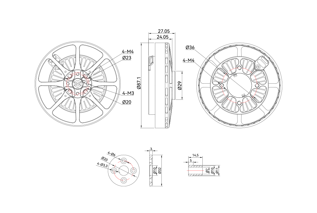 U8 Lite Efficiency Type UAV Motor