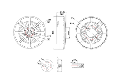 U8 Lite Efficiency Type UAV Motor