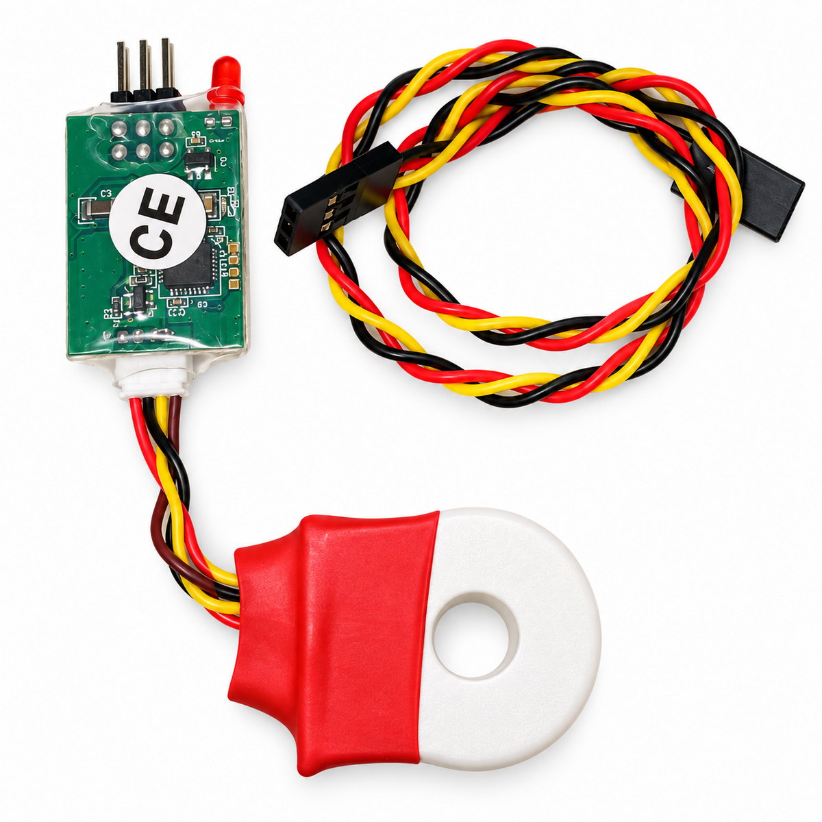 FrSky FAS150S 150A Smart Port Current Sensor – Rückseite und Anschlusskabel