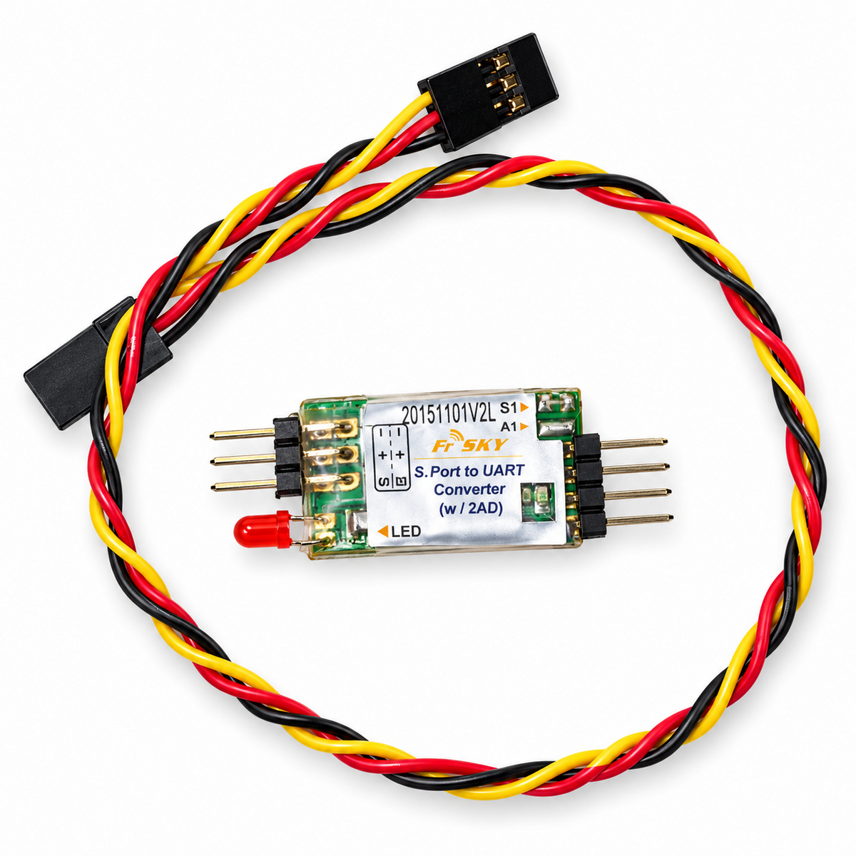 FrSky SP2UART Remote Typ 2 S.Port zu UART Converter Vorderseite