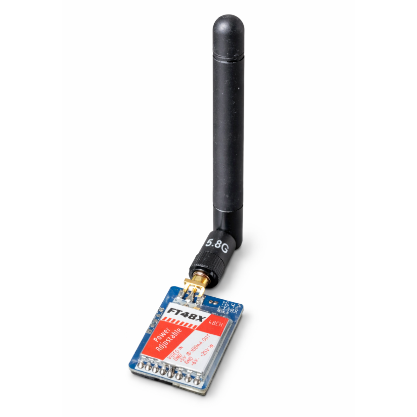 FT48X 5.8GHz FPV Transmitter 48CH 25mW 200mW 600mW mit 5.8G SMA Antenne