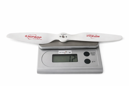 HiPROP Holz Propeller 11x3.7 | 1 Paar CW/CCW | Weiß