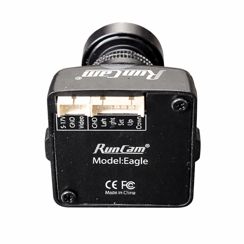 RunCam Eagle FPV Kamera 800TVL 130° PAL Schwarz Seitenansicht