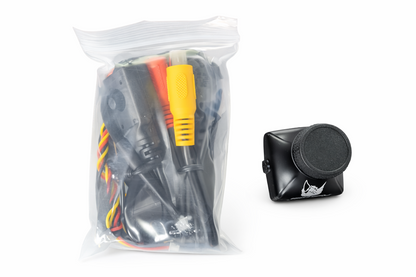 RunCam Eagle FPV Kamera 800TVL 130° PAL Schwarz mit Kabel Lieferumfang