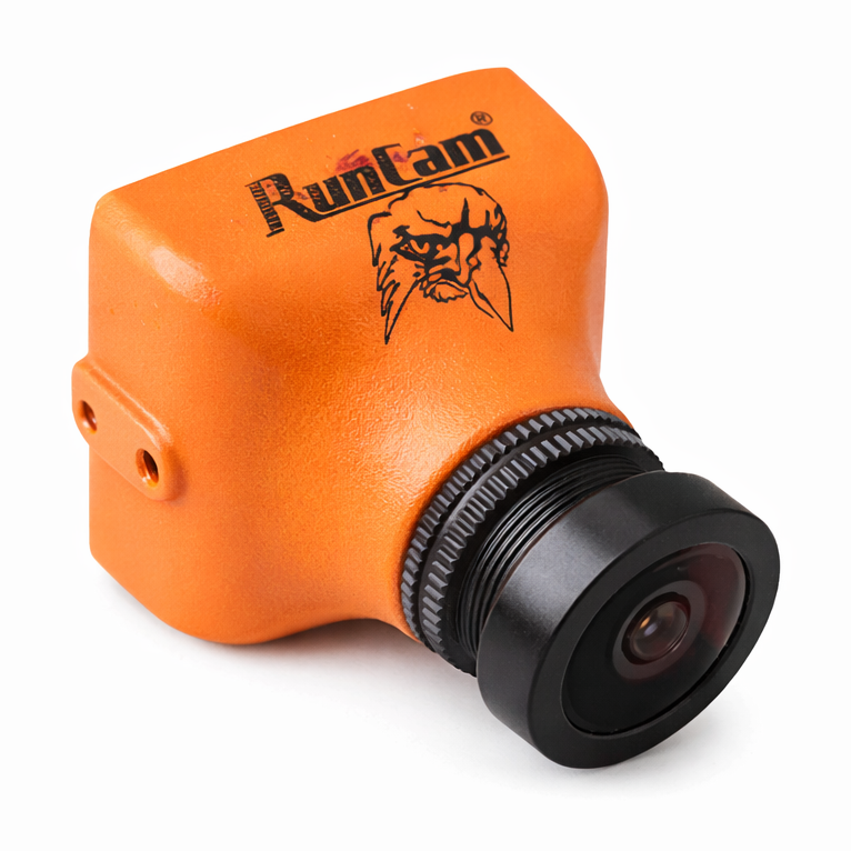 RunCam Eagle FPV Kamera 800TVL 140° NTSC Orange Frontansicht