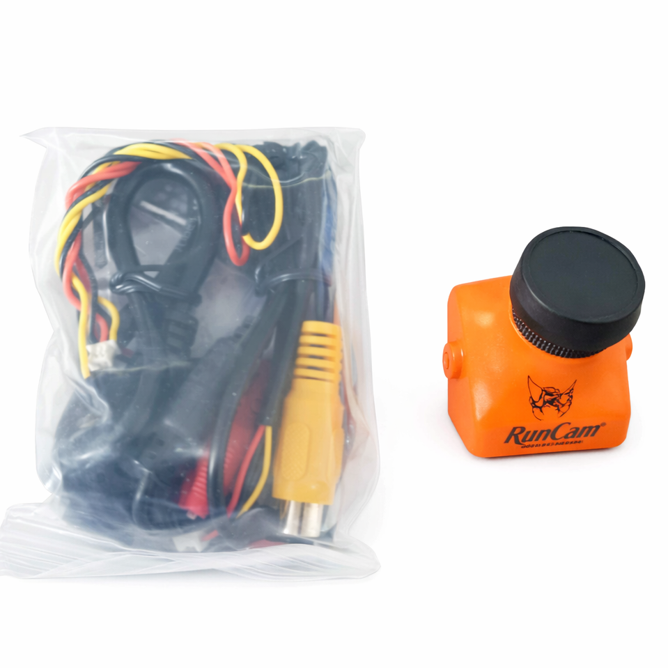 RunCam Eagle FPV Kamera NTSC Orange Anschluss und Port Detail