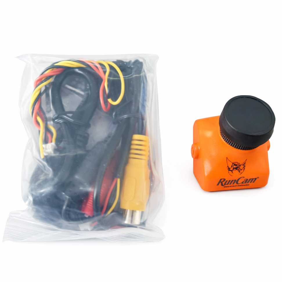 RunCam Eagle FPV Kamera 130° NTSC Orange Anschluss Detail