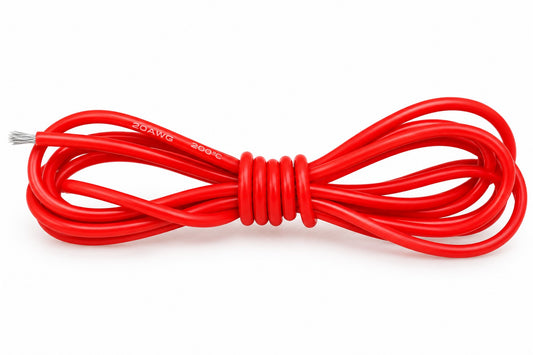 Silikonkabel 20 AWG Rot 1m hochflexibel