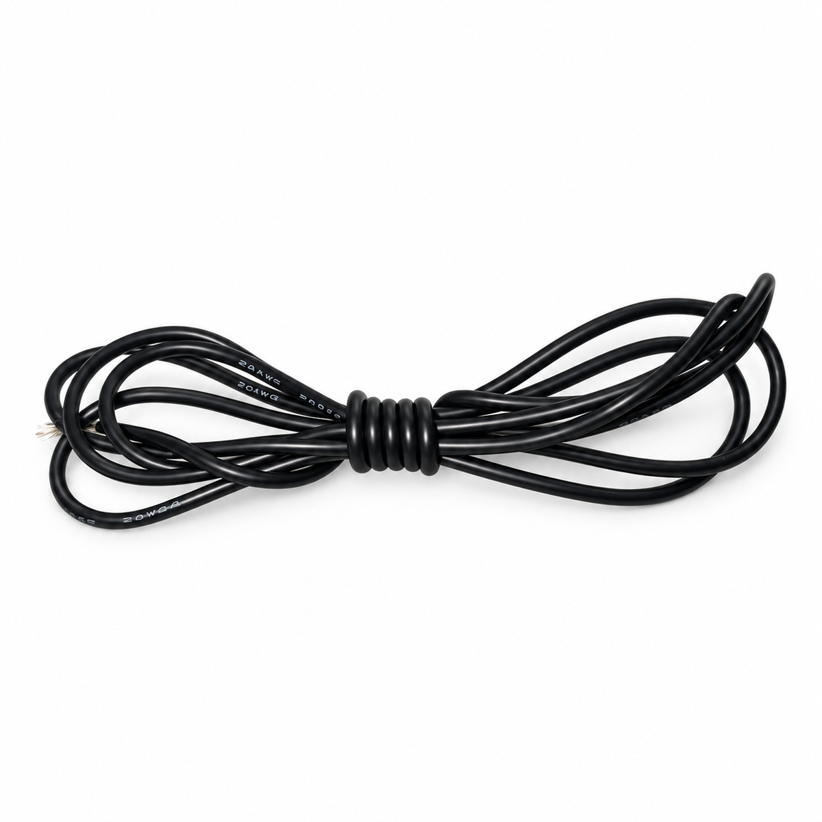 Silikonkabel 20 AWG Schwarz 1m – hochflexibles RC Stromkabel
