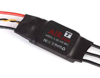 T-Motor AIR 40A 2-6S ESC – Produktansicht auf weißem Hintergrund