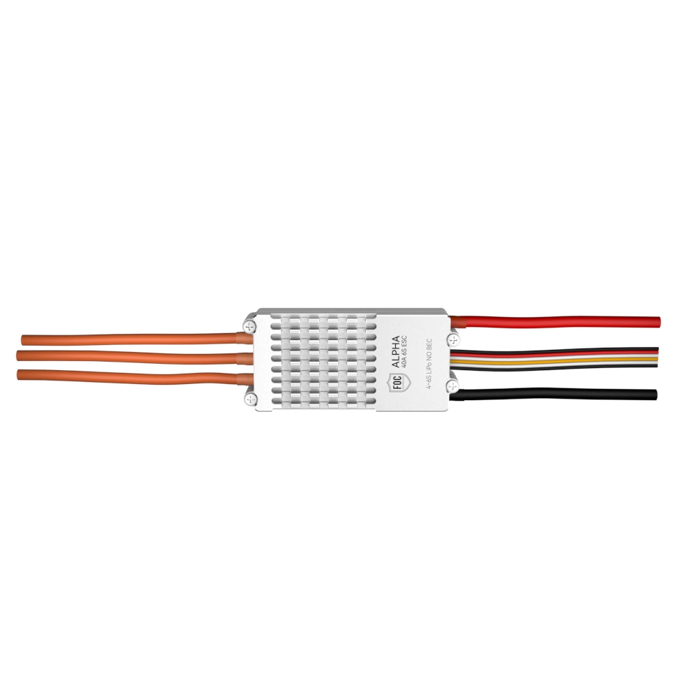 T-Motor ALPHA 40A 6S FOC UAV ESC – Produktansicht auf weißem Hintergrund
