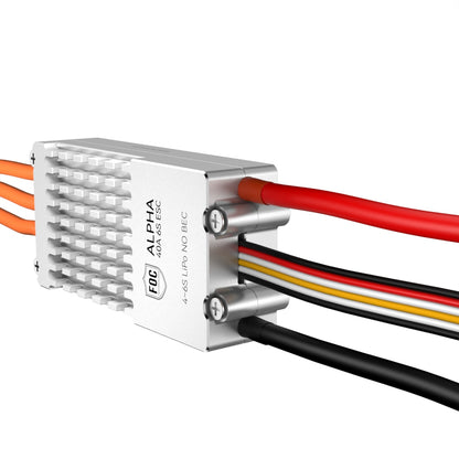 T-Motor ALPHA 40A 6S FOC UAV ESC – Rückseite mit Anschlussleitungen