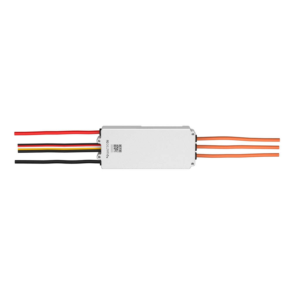 T-Motor ALPHA 60A 12S V1.2 FOC ESC – Rückansicht auf weißem Hintergrund