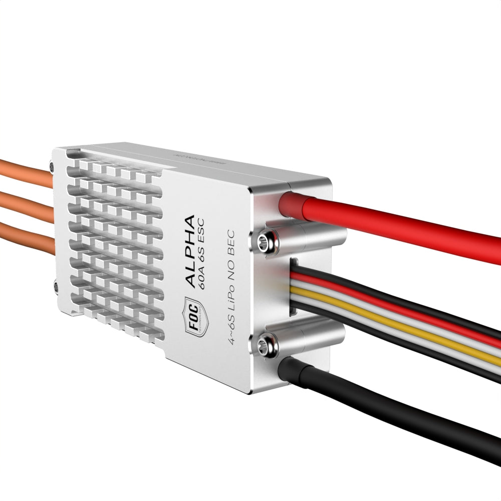 T-Motor ALPHA 60A 6S FOC ESC – Strom- und Signalkabel Detail