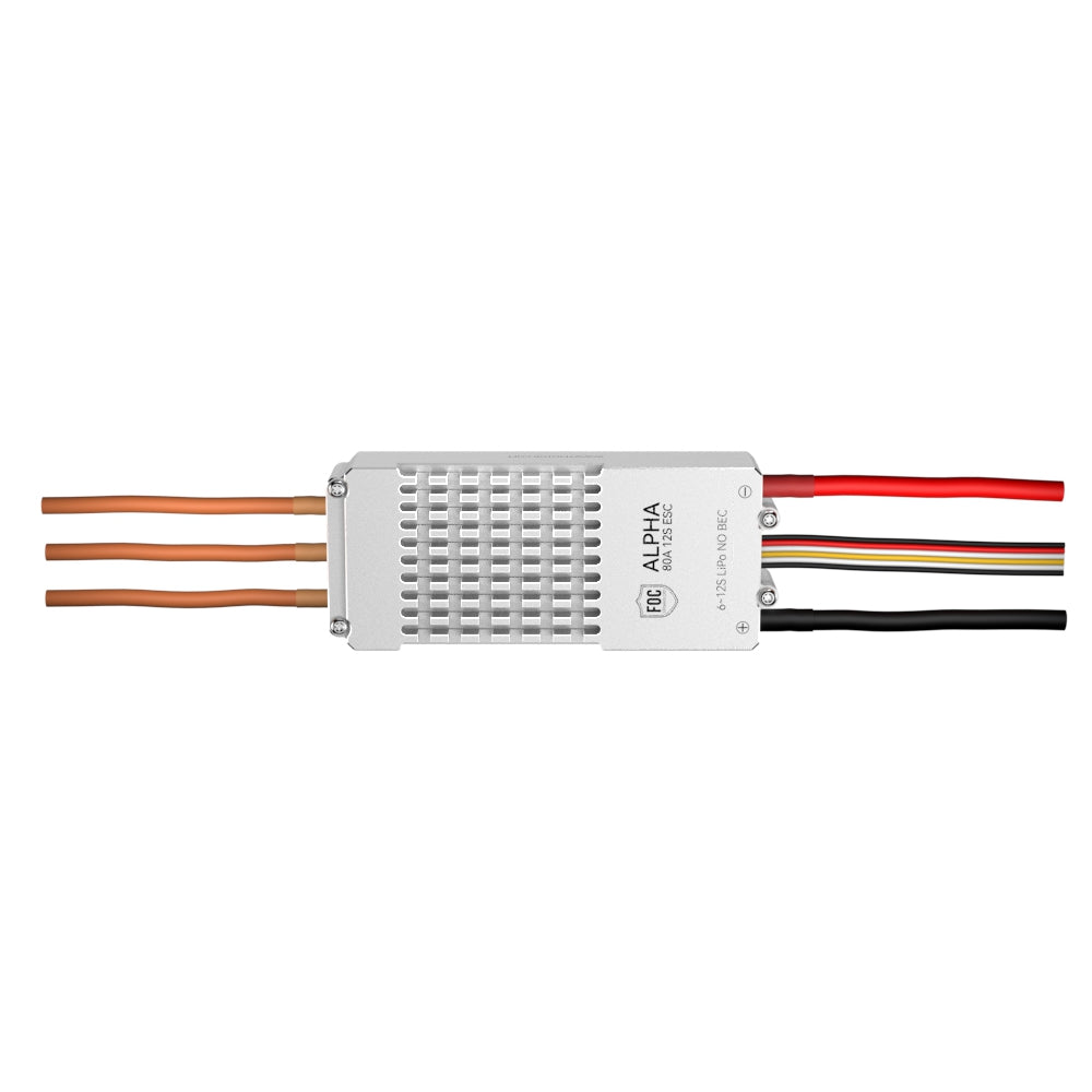 T-Motor ALPHA 80A 12S FOC ESC – Produktansicht auf weißem Hintergrund