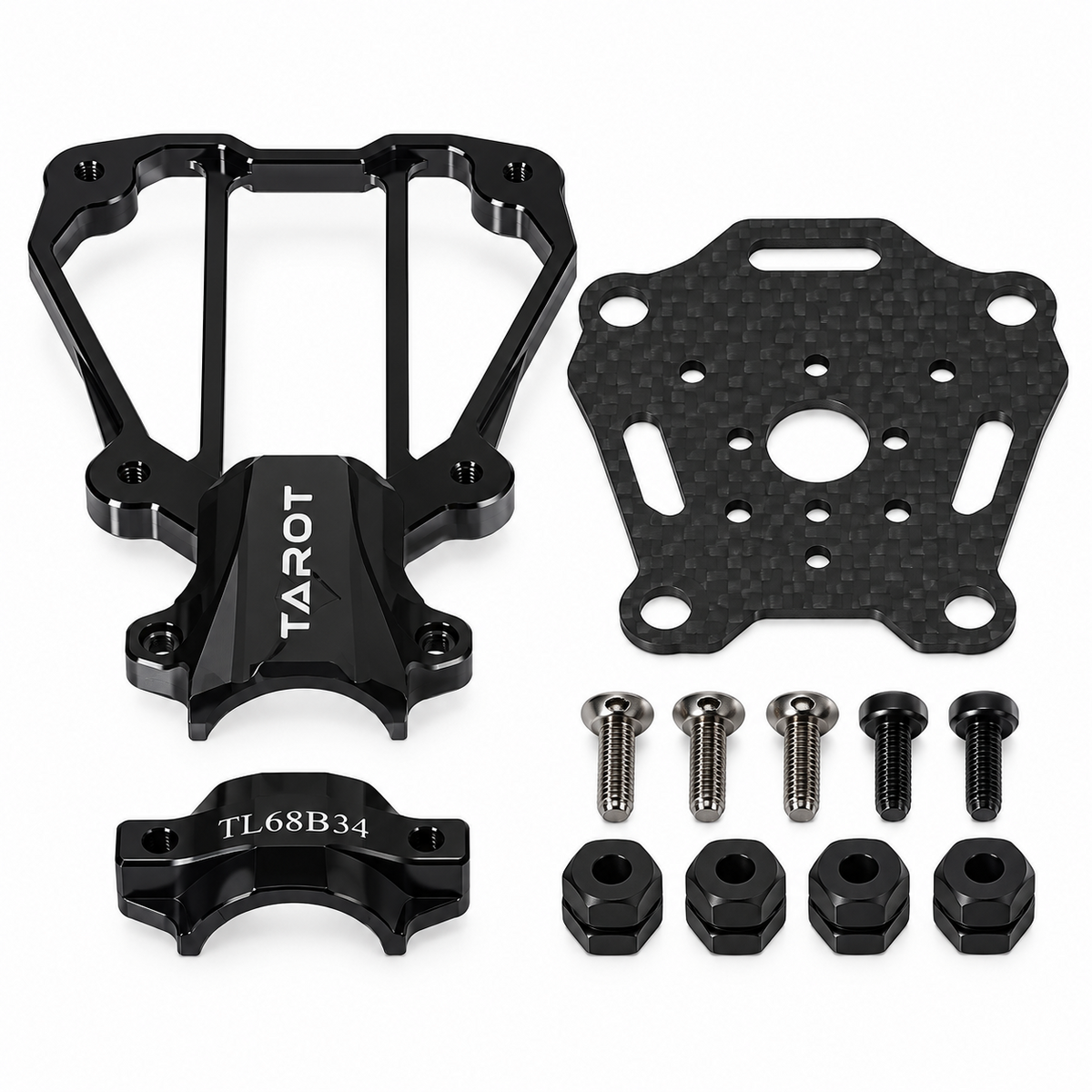 TAROT TL68B34 16 mm Motorhalter Set Lieferumfang