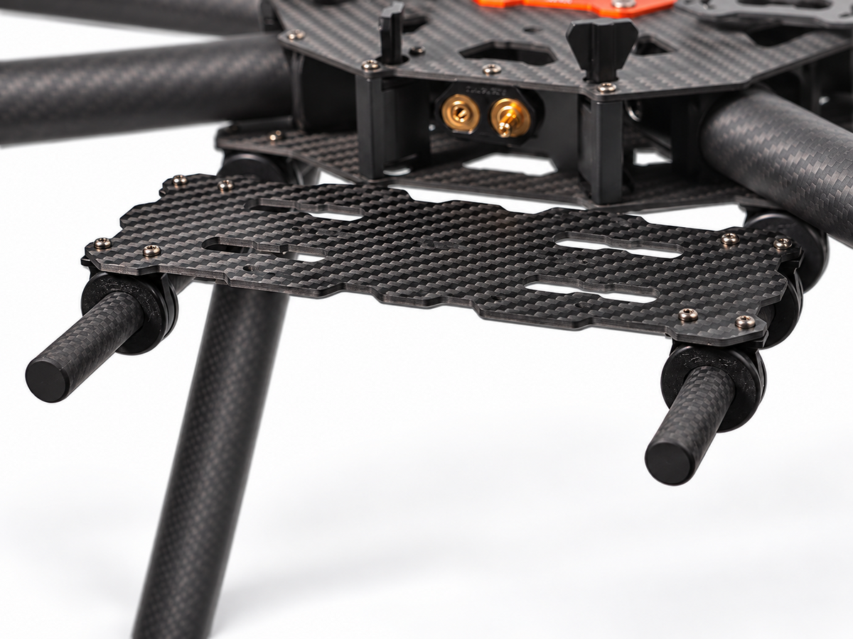 TAROT TL96018 Dual Battery Mount montiert an einem Multicopter-Rahmen
