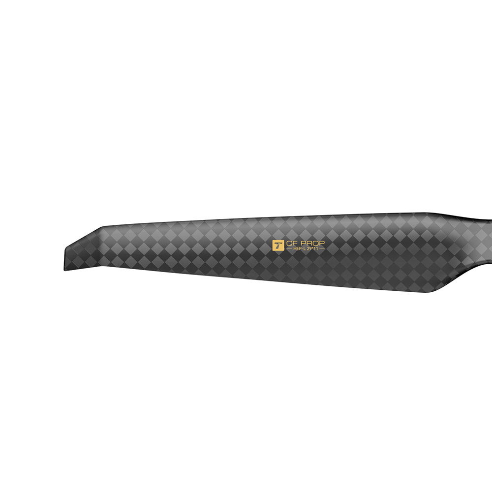 T-Motor HEP-L 29x11 Carbon Propeller – Blattdetail und Carbonstruktur