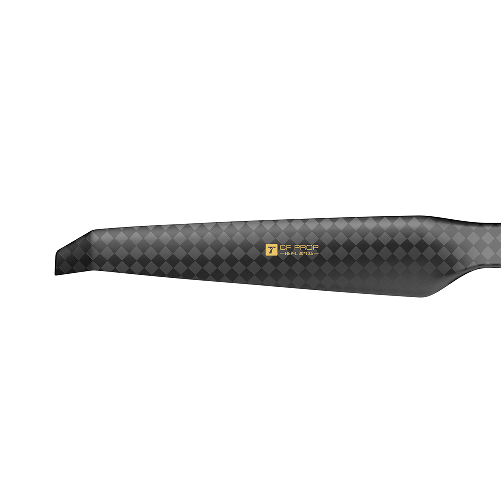 T-Motor HEP-L 30x10.5 Carbon Propeller – Blattdetail und Carbonstruktur