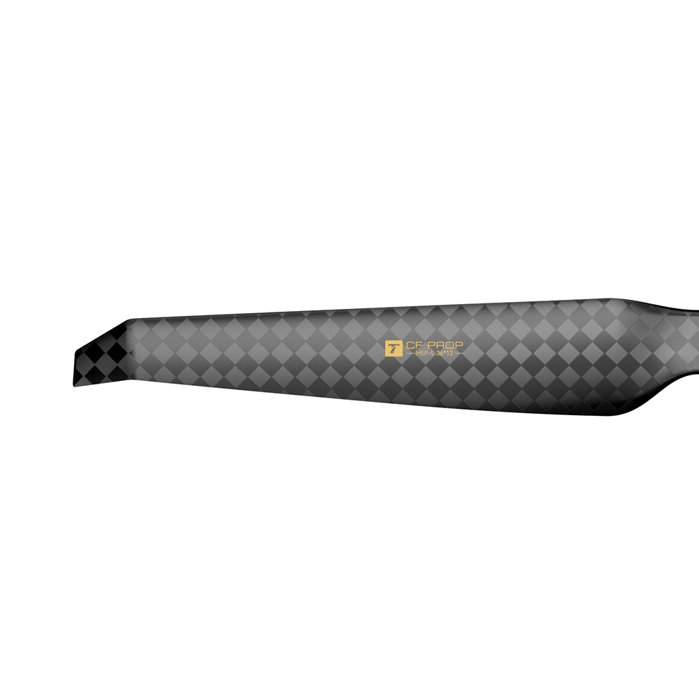 T-Motor HEP-L 36x12 Carbon Propeller – Blattdetail und Carbonstruktur
