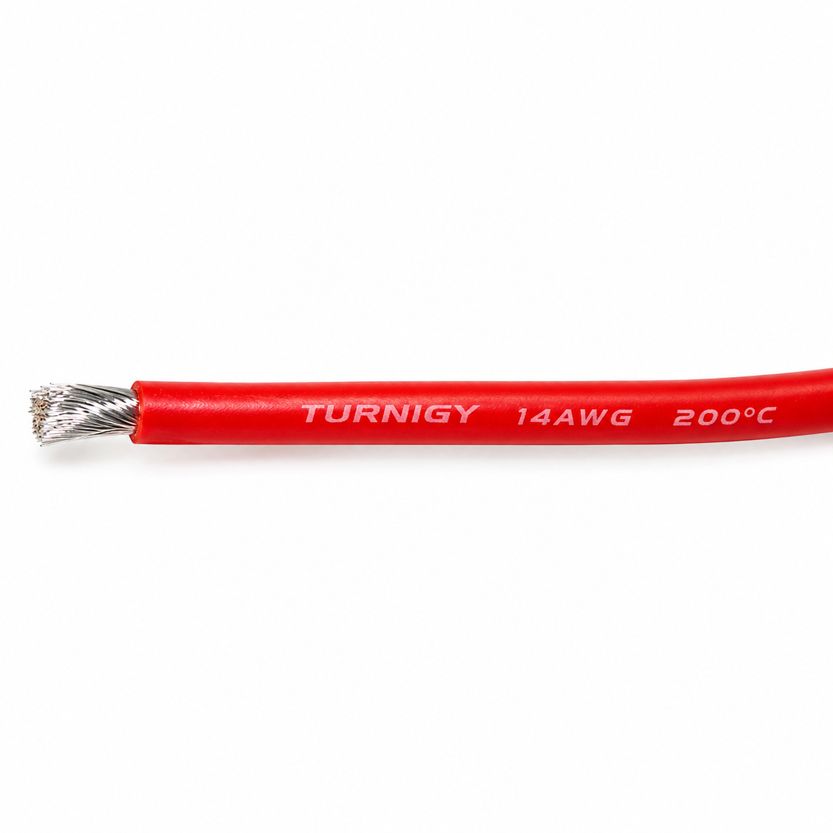 Turnigy 14 AWG Silikonkabel Detailansicht mit 200°C Kennzeichnung